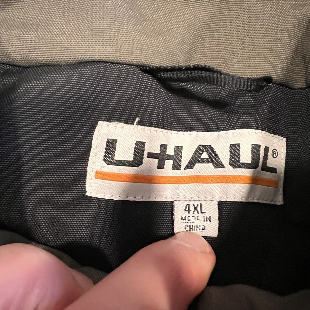 UHaul Men's Full Zip Jacket Coat Reflective Hooded Insulated 4XL Employee U-haul - Picture 8 of 13